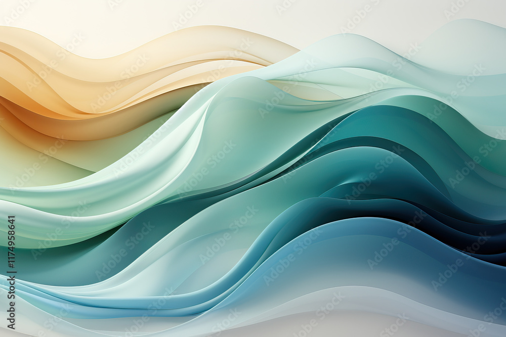 Smooth, colorful waves flow and overlap, creating a dynamic and visually appealing abstract design. The gradient of colors adds depth and movement. Smooth, colorful waves flow and overlap, creating a dynamic and visually appealing abstract design. The gradient of colors adds depth and movement.
