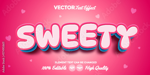 Sweety Editable Text Effect