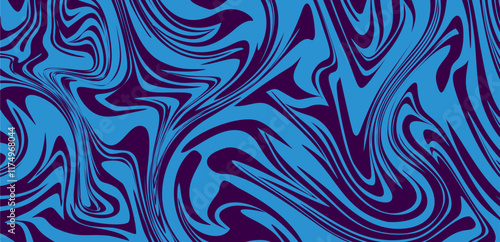 Abstract purple liquid on blue background. vector illustration good for website, banner, poster, wallpaper, brochure