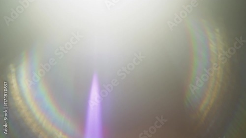Abstract Light Leaks Creating a Mystical Texture and Rainbow Effect