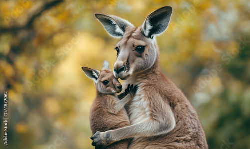 kangaroo endemic animal of Australia photo