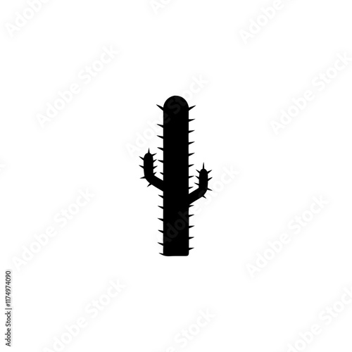 Desert Cactus icon on transparent background
