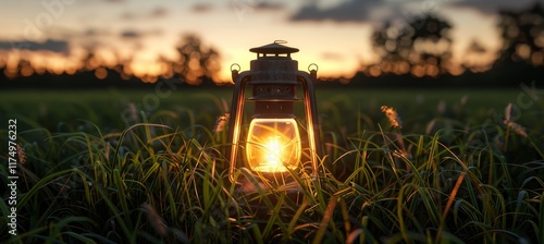 A small radiant being residing within a traveler s lantern illuminates the journey ahead photo