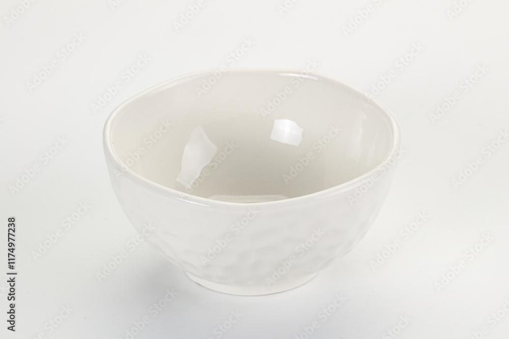 White ceramic empty bowl dishware White ceramic empty bowl dishware