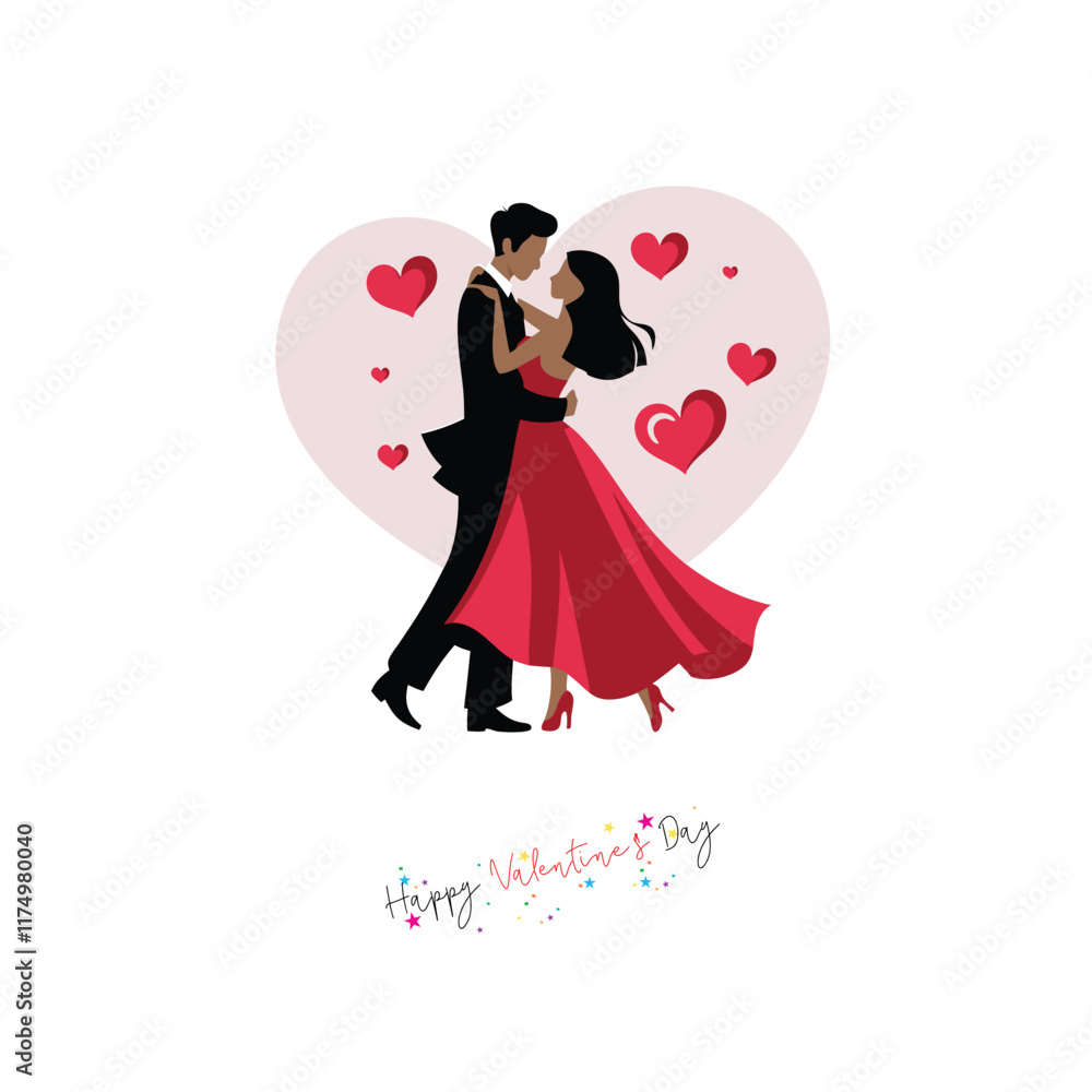Couple Dance In Valentine Day Couple Dance In Valentine Day
