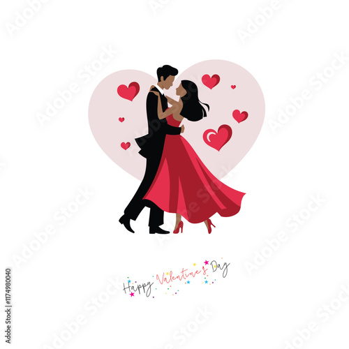 Couple Dance In Valentine Day