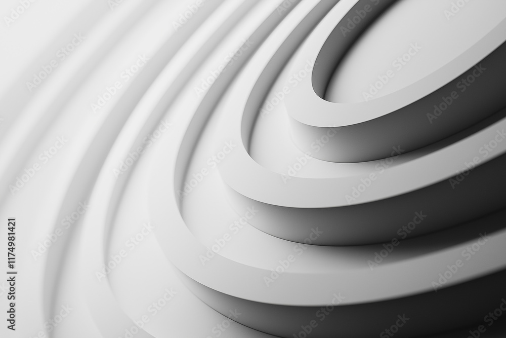 Obraz premium abstract 3d white background