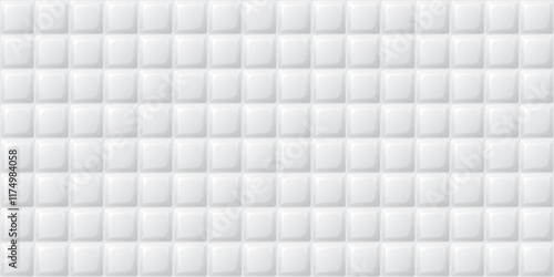 Seamless 3D square block pattern background graphic illustration.