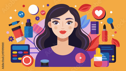 Makeup artist sharing her makeup secrets.