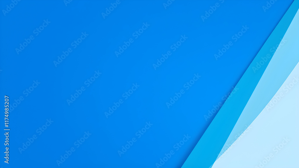 Obraz premium Abstract geometric blue background. Generative AI
