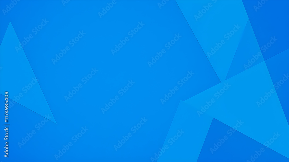 Fototapeta premium Abstract geometric blue background. Generative AI
