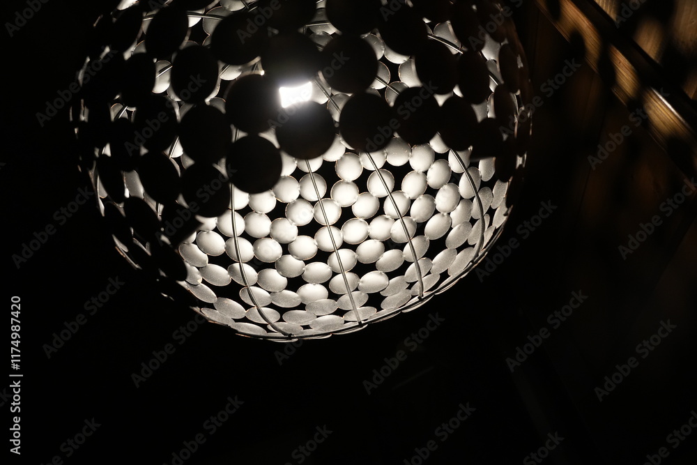 Tableau sur toile 70s style table lamp detail