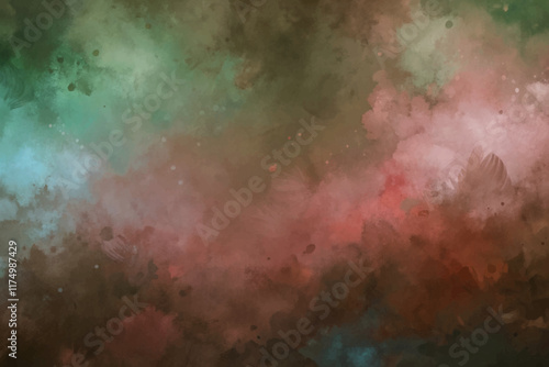 Abstract watercolor background, soft color gradients, artistic texture, vibrant hues, creative design, versatile use.