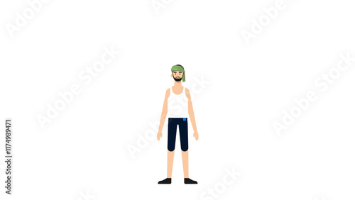 Vector illustration of Indian Farmer 