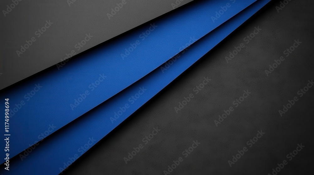 Dynamic blue and black paper layers abstract design digital art minimalist environment close-up view creativity Dynamic blue and black paper layers abstract design digital art minimalist environment close-up view creativity