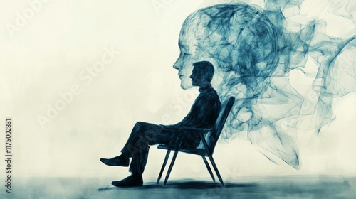 Mental health care, psychology therapy. Wellness mind, wellbeing, psychologist help, self care, growth. psyhology advice.