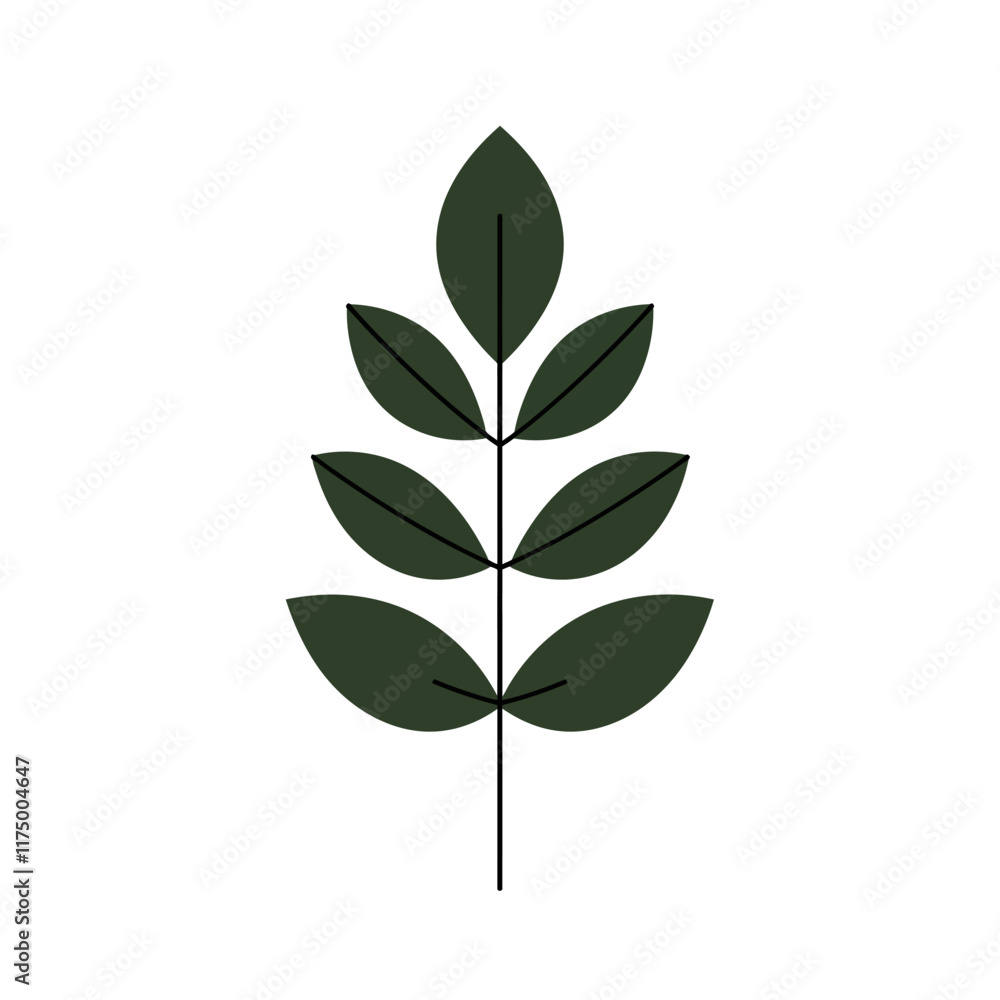 Minimalist Mid Century Modern Flower Vector Illustration on White Background. Minimalist Mid Century Modern Flower Vector Illustration on White Background.
