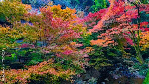 Canvas Print Chachoengsao, Thailand, November 11, 2024, Wat Saman Rattanaram, Majestic Guan Y