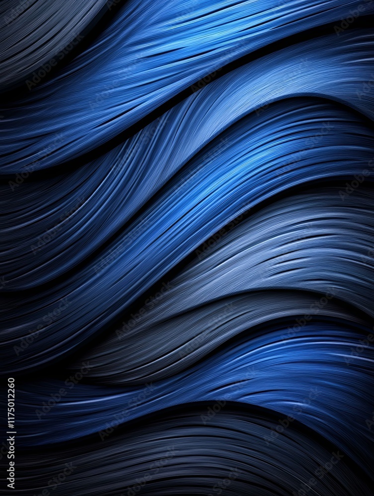 Abstract Blue and Black Wave Background Design Abstract Blue and Black Wave Background Design