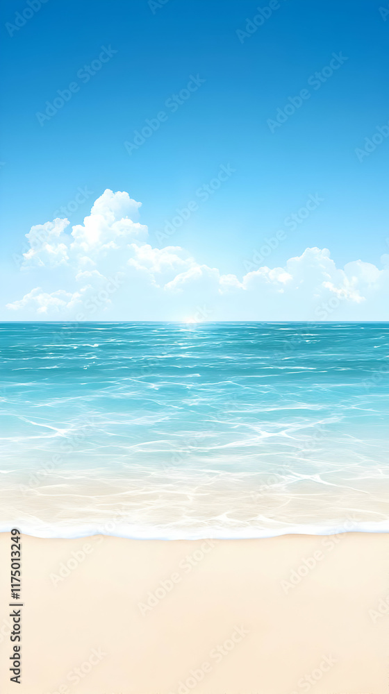 Obraz premium Summer Beach Background Illustration