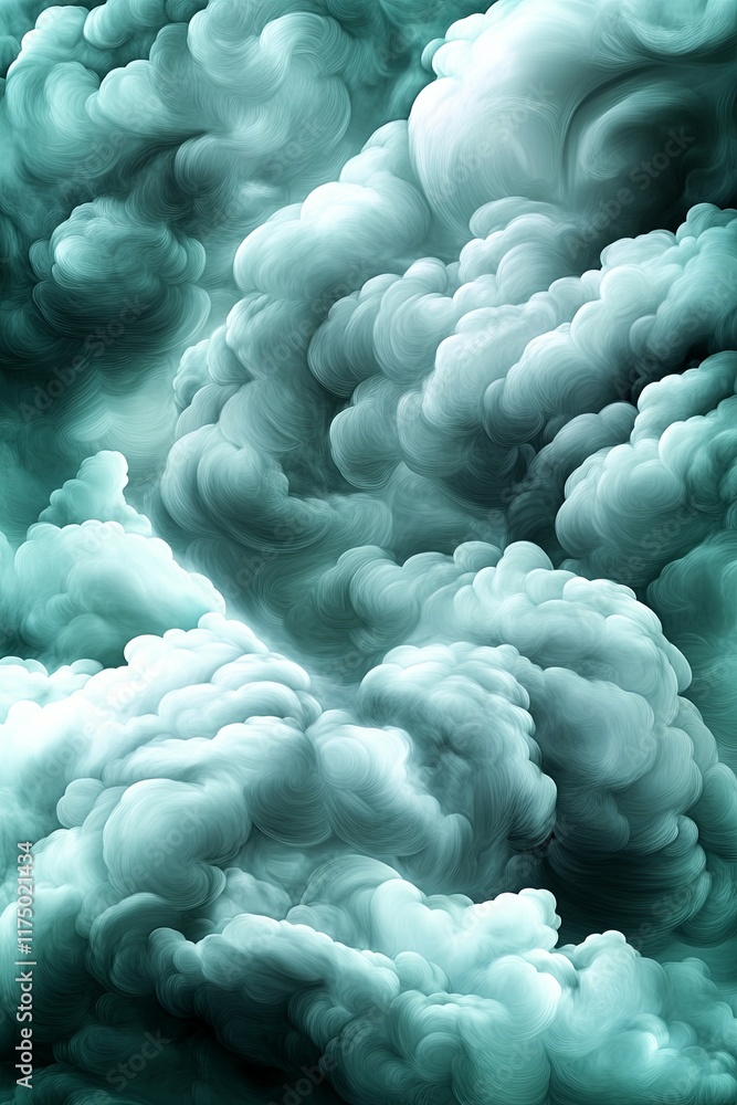 Fototapeta premium Dark Storm Clouds in a Turbulent Sky