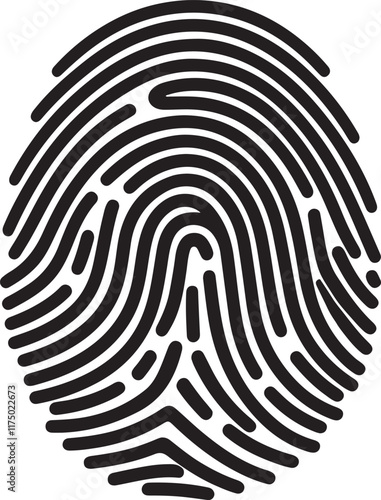 Unique Fingerprint Identification System Illustration