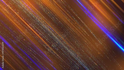 Animated Rainbow Particles and Lines Background.