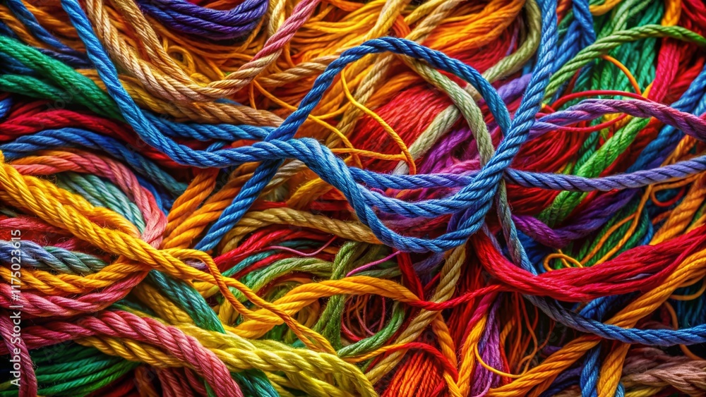Panoramic Untangling: Complex Knots Resolved, Threads Unraveling, Abstract Freedom, Clean Lines, Detailed Macro Photography Panoramic Untangling: Complex Knots Resolved, Threads Unraveling, Abstract Freedom, Clean Lines, Detailed Macro Photography