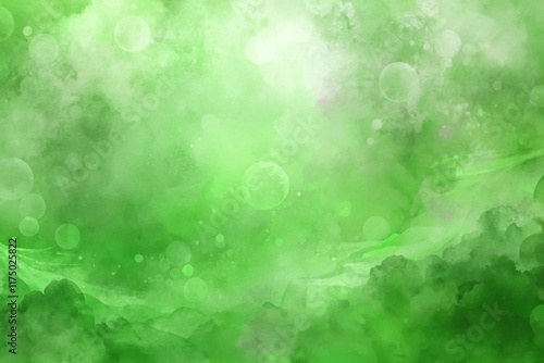 Soft green background, abstract watercolor texture, dreamy atmosphere, vibrant color gradients, artistic design, perfect for wallpapers.