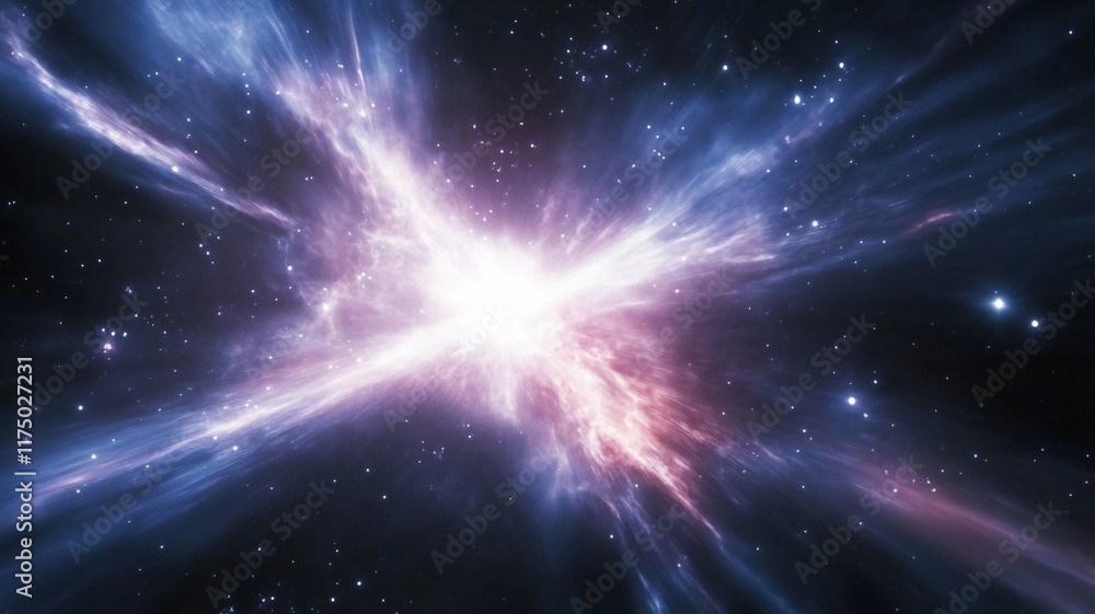 Ethereal galactic scene with cosmic light in vibrant hues Ethereal galactic scene with cosmic light in vibrant hues