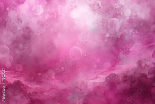Soft pink background, abstract watercolor texture, dreamy atmosphere, artistic design, vibrant color palette.