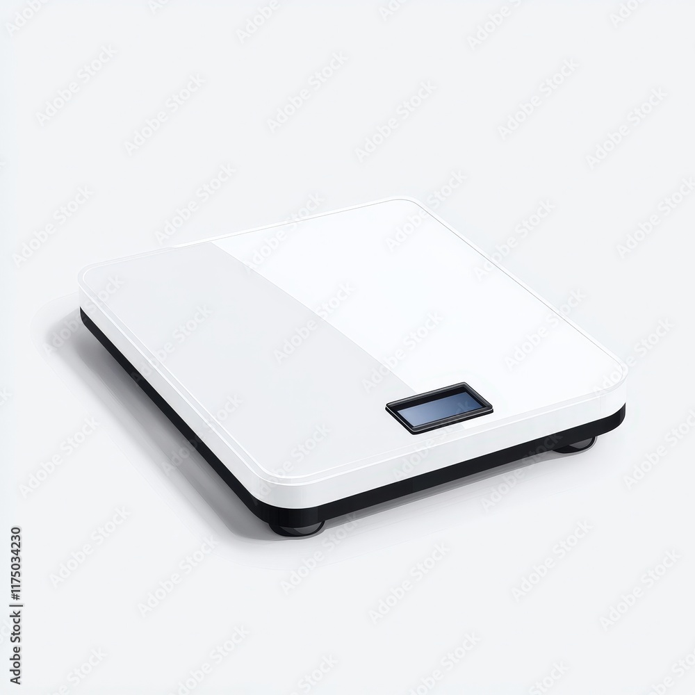 Minimalistic White Bathroom Scale with Contrasting Black and White Dial Showcasing Simple Yet Elegant Design Perfect for Modern Home Interiors Minimalistic White Bathroom Scale with Contrasting Black and White Dial Showcasing Simple Yet Elegant Design Perfect for Modern Home Interiors