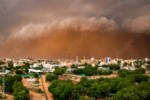 sand storm cloud stormy heaven Sudan photo