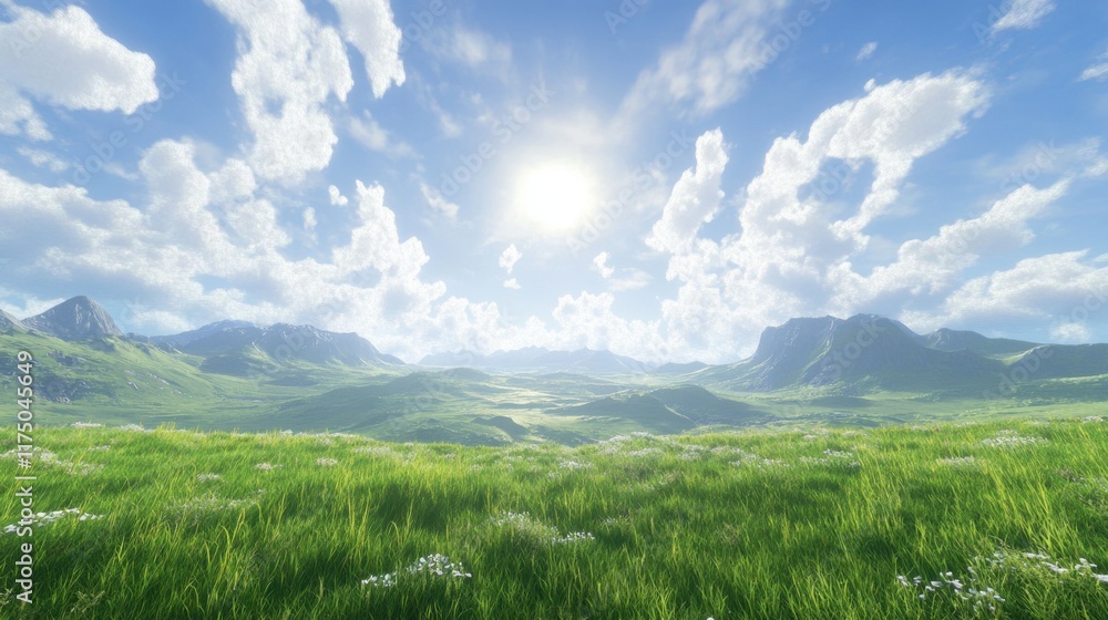 Expansive golden field under a bright blue sky with fluffy white clouds on a clear and sunny day in a serene natural landscape.
Expansive golden field under a bright blue sky with fluffy white clouds on a clear and sunny day in a serene natural landscape.