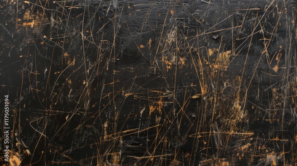 Fototapeta premium Textured Metal with Black Scratches