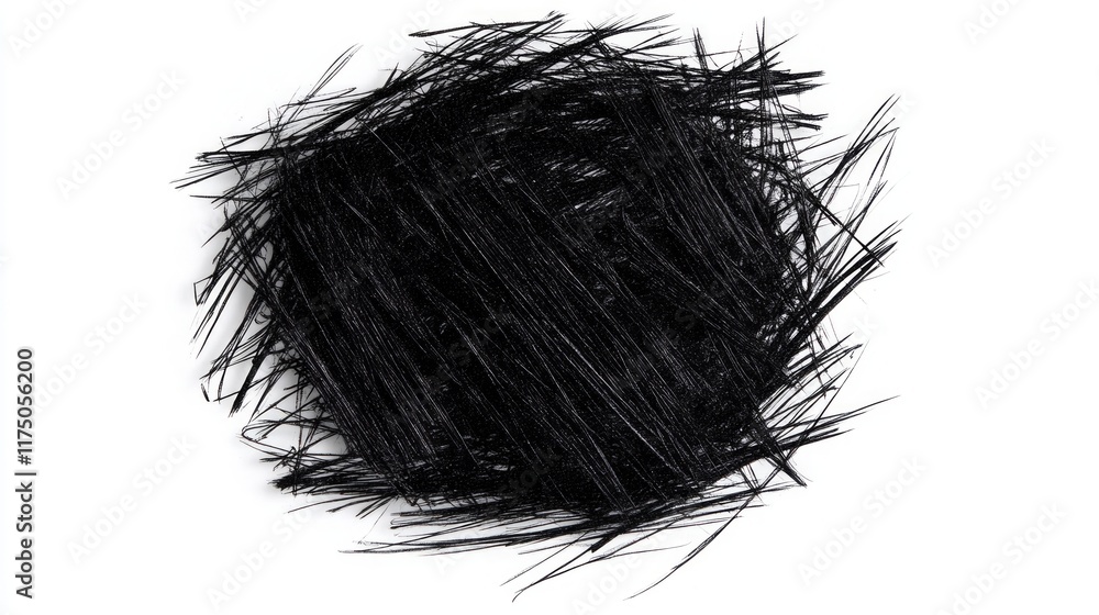 Fototapeta premium hand-drawn scribbles, black and white frame, background, brush strokes, paint brush
