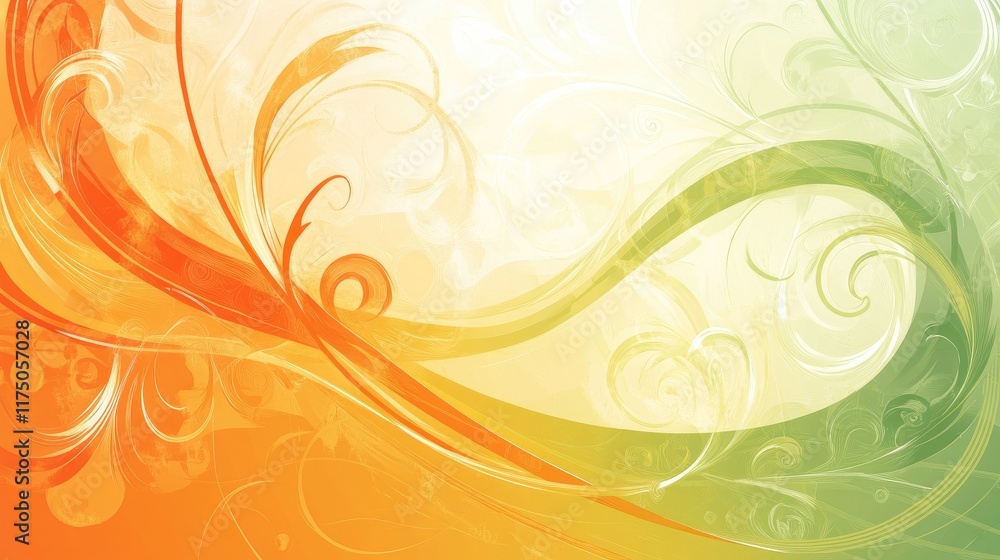 Vibrant Abstract Swirls in Gradient Color Palette with Floral Elements for Modern Design Backgrounds Vibrant Abstract Swirls in Gradient Color Palette with Floral Elements for Modern Design Backgrounds