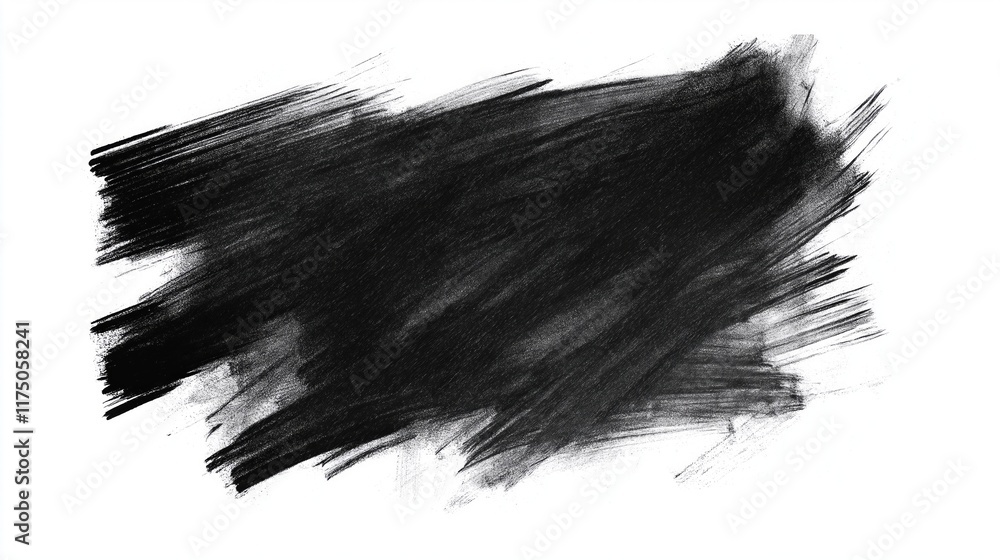 Obraz premium hand-drawn scribbles, black and white frame, background, brush strokes, paint brush