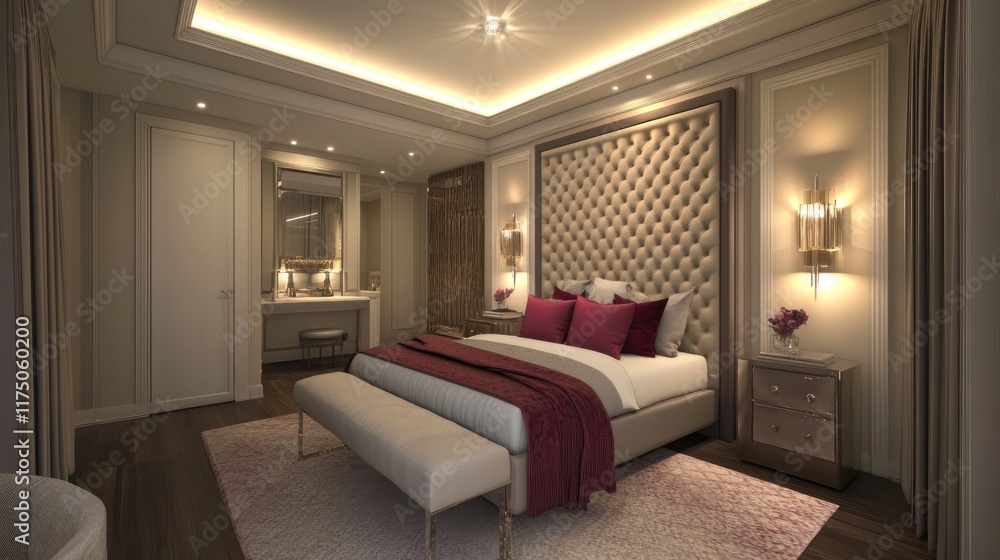 Elegant Master Bedroom Interior Design with Luxurious Decor Elegant Master Bedroom Interior Design with Luxurious Decor
