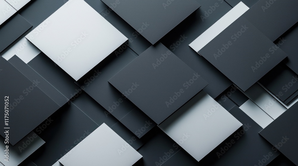 Abstract grayscale square pattern background design Abstract grayscale square pattern background design