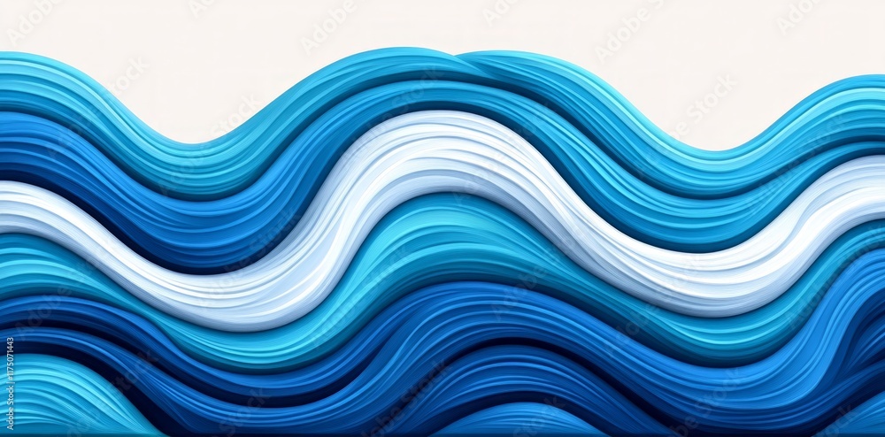 Fototapeta premium beautiful and colorful smoke, fog, wave background, blue colors on white background