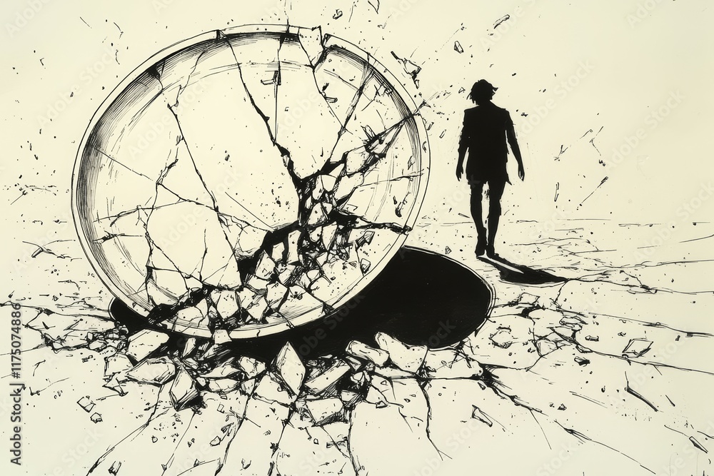 Naklejka premium The Shattered Plate, Anorexia Nervosa