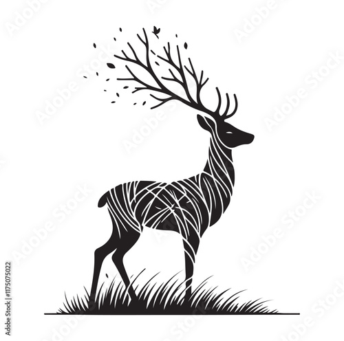 Deer Vector silhouette