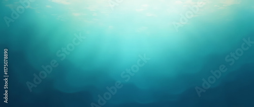 A Background That Looks Like the Depths of the Ocean, Featuring a Gradient of Blues and Greens, Evoking the Tranquility of the Sea