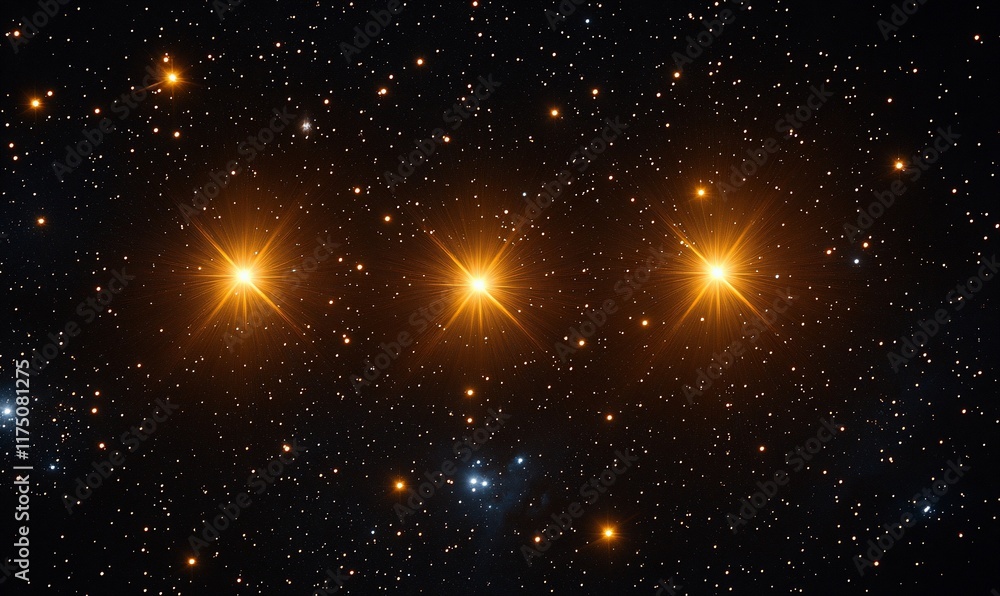 Obraz premium Bright stars in night sky, cosmic background, space exploration