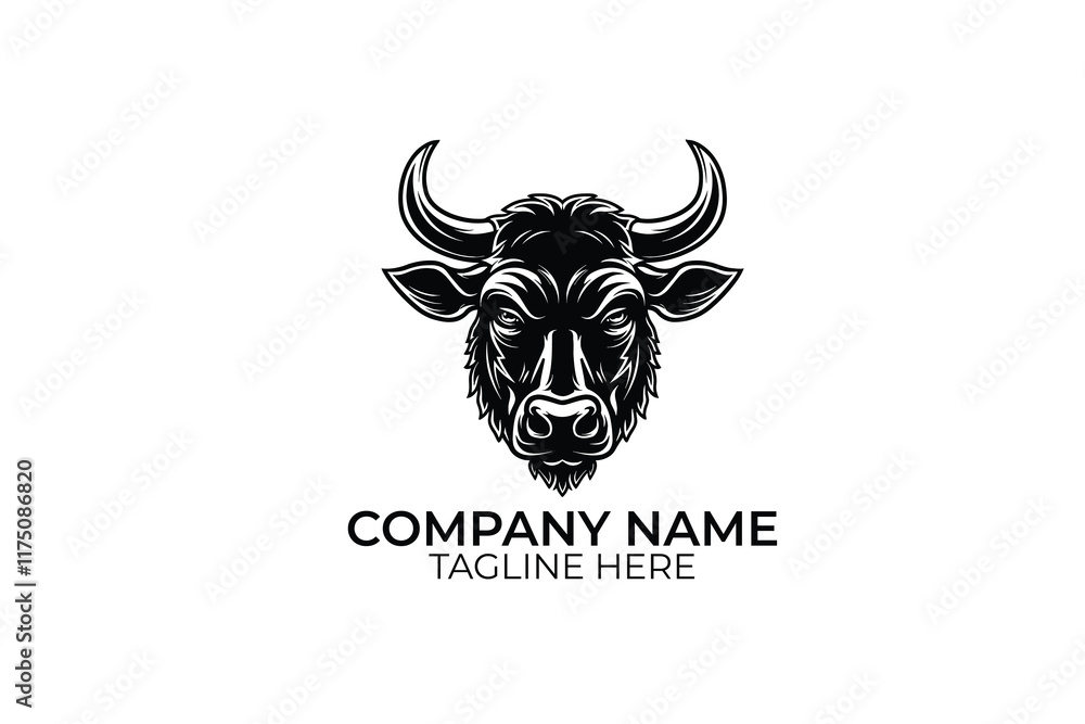 Fototapeta premium bull head icon