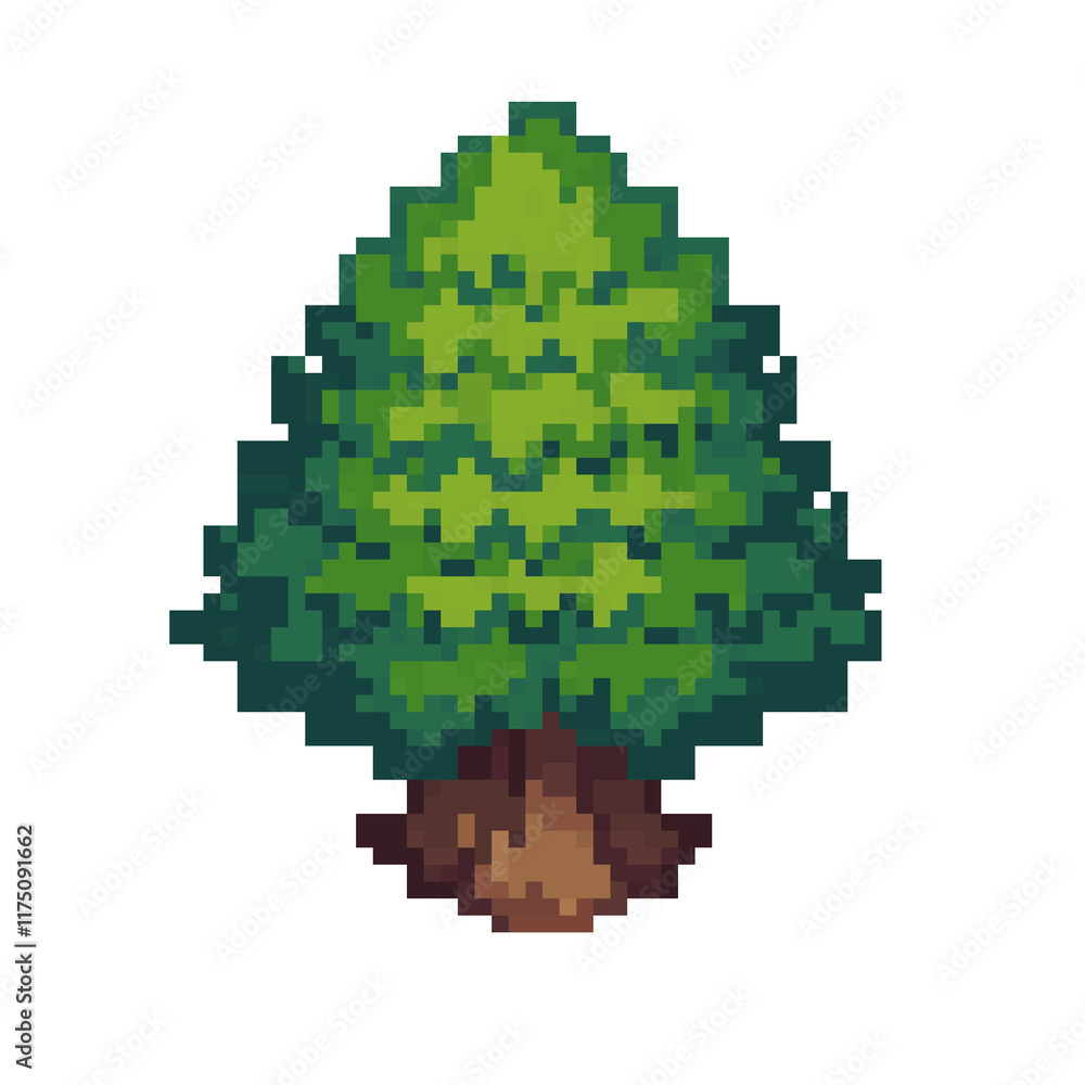 Fototapeta premium Pixel Image of a Tree