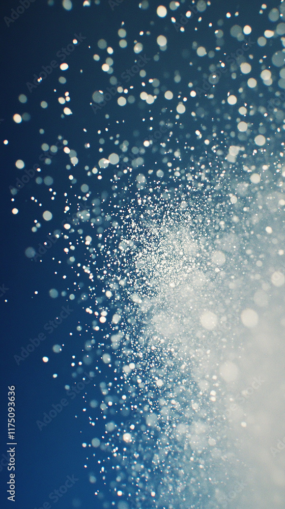 Twinkling white sparkles on a vibrant blue gradient Twinkling white sparkles on a vibrant blue gradient
