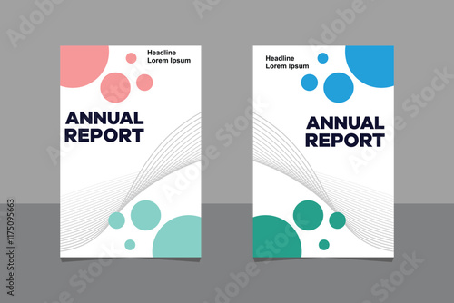 Cover design and annual report cover template A4 size for brochure design, magazine, poster, flyer etc.