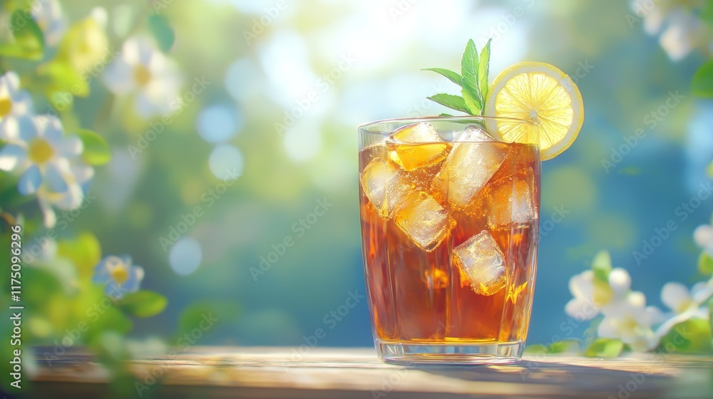 Refreshing Iced Tea with Lemon and Mint Refreshing Iced Tea with Lemon and Mint